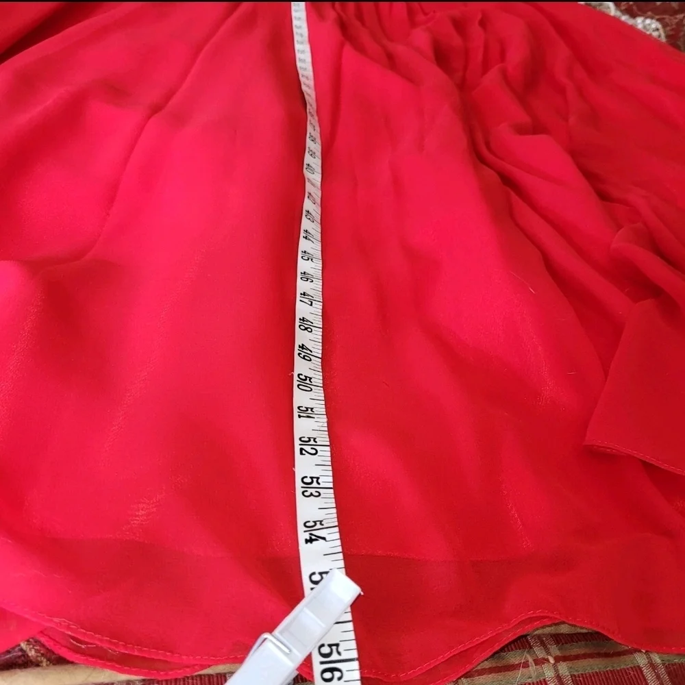 May Queen Red Strapless Embellished Sweetheart Formal Dress - Picture 16 of 16